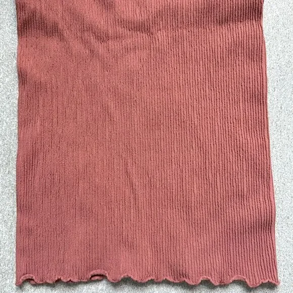 Free People Rust Ribbed Racerback Tank Top - Picture 5 of 14